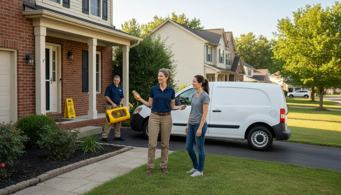 Residential water damage restoration in Taylorsville, NC
